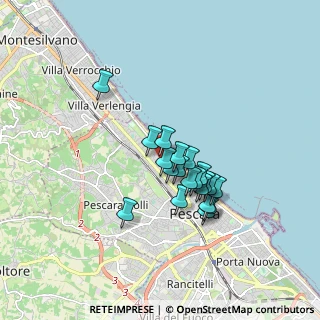 Mappa Via Luigi Settembrini, 65123 Pescara PE, Italia (1.3735)