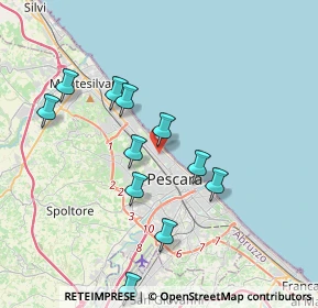 Mappa Via Castellamare Adriatico, 65123 Pescara PE, Italia (3.81636)