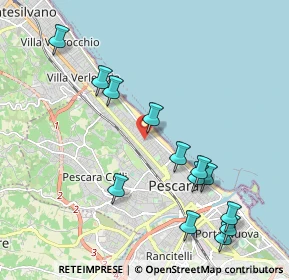 Mappa Via Castellamare Adriatico, 65123 Pescara PE, Italia (2.34615)