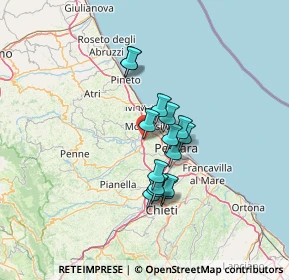 Mappa Via Caboto, 65126 Montesilvano PE, Italia (10.38333)