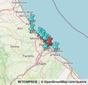 Mappa Via Mafalda di Savoia, 65123 Pescara PE, Italia (6.36364)