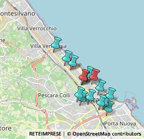 Mappa Via Mafalda di Savoia, 65123 Pescara PE, Italia (1.73125)