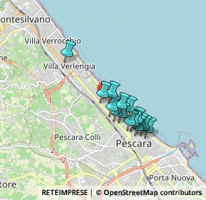 Mappa Via Mafalda di Savoia, 65123 Pescara PE, Italia (1.374)