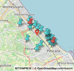 Mappa Via Mario Mantini, 65125 Pescara PE, Italia (1.3905)