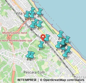 Mappa Via Mario Mantini, 65125 Pescara PE, Italia (0.95)