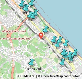 Mappa Via Mario Mantini, 65125 Pescara PE, Italia (1.326)