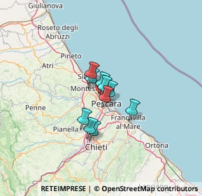 Mappa Via Mario Mantini, 65125 Pescara PE, Italia (10.6)