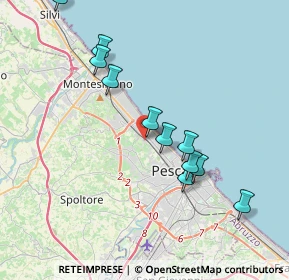 Mappa Via Mario Mantini, 65125 Pescara PE, Italia (3.91545)