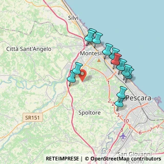 Mappa Via Francesco Iezzi, 65015 Montesilvano PE, Italia (3.74308)