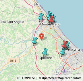Mappa Via Francesco Iezzi, 65015 Montesilvano PE, Italia (3.89667)