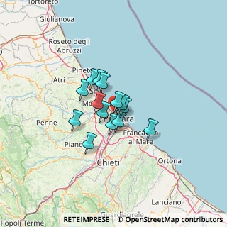 Mappa Via Gian Lorenzo Bernini, 65124 Pescara PE, Italia (7.95786)
