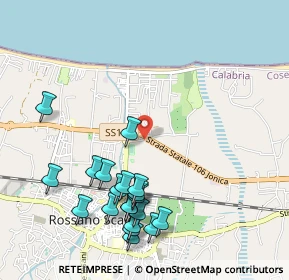 Mappa SS 106 rad., 87067 Rossano CS, Italia (1.261)