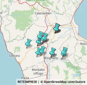 Mappa 87010 San Marco argentano CS, Italia (10.21563)