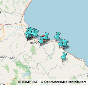 Mappa A.U, 87067 Rossano CS, Italia (10.72889)