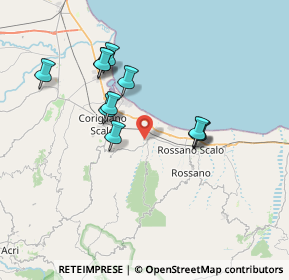 Mappa 87064 Rossano CS, Italia (7.11636)
