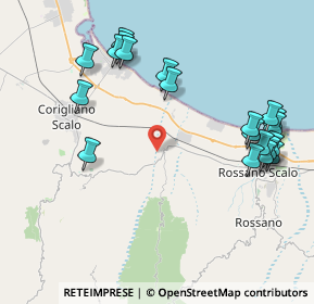 Mappa 87064 Rossano CS, Italia (5.1575)