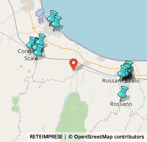 Mappa 87064 Rossano CS, Italia (5.54353)