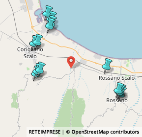 Mappa 87064 Rossano CS, Italia (5.45867)