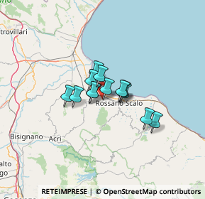 Mappa 87064 Rossano CS, Italia (7.93846)