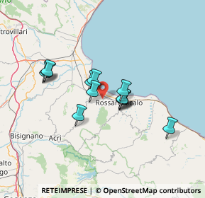 Mappa 87064 Rossano CS, Italia (11.22538)