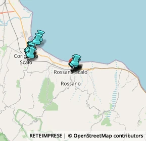 Mappa Viale Luca de Rosis, 87067 Rossano CS, Italia (6.6965)