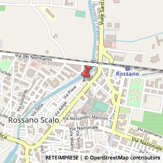 Mappa Via Piave, 80, 87067 Rossano, Cosenza (Calabria)