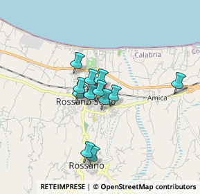 Mappa Via Galileo Ferraris, 87067 Rossano CS, Italia (1.30917)