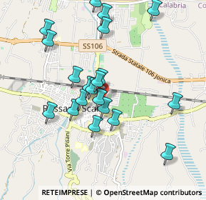 Mappa Via Galileo Ferraris, 87067 Rossano CS, Italia (0.981)