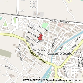 Mappa Via Calabria, 48, 87067 Rossano, Cosenza (Calabria)
