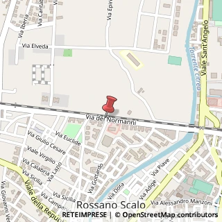 Mappa Via dei normanni, 87067 Rossano, Cosenza (Calabria)
