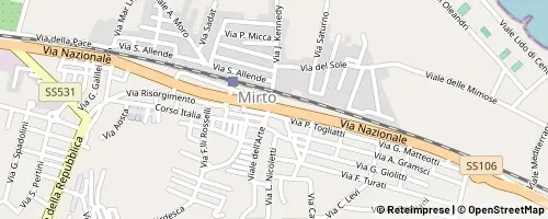 Mappa Crosia