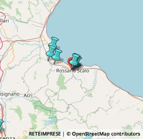 Mappa Via Conca d'Oro, 87067 Rossano CS, Italia (21.25727)