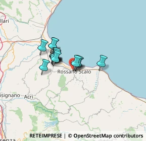 Mappa Via Conca d'Oro, 87067 Rossano CS, Italia (9.50875)