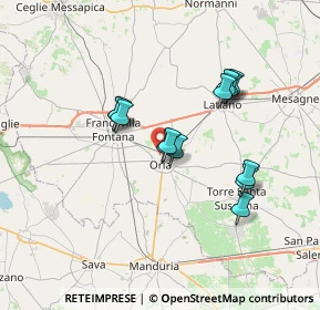 Mappa Via Marsella B. P., 72024 Oria BR, Italia (6.38)