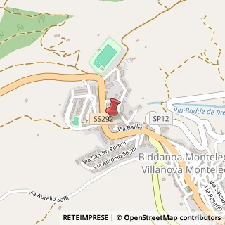 Mappa Via Balilla, 36, 07019 Villanova Monteleone, Sassari (Sardegna)