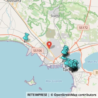 Mappa SS 7, 74121 Taranto TA (5.045)