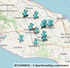 Mappa Via S. Lorenzo, 72024 Oria BR, Italia (11.9385)