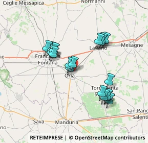 Mappa Via de Girolamo Barsanofio, 72024 Oria BR, Italia (6.90316)
