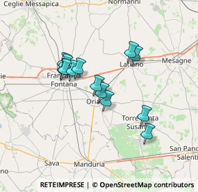 Mappa Via S. Carlo Borromeo, 72024 Oria BR, Italia (6.08615)
