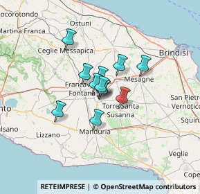 Mappa Via S. Carlo Borromeo, 72024 Oria BR, Italia (7.97667)