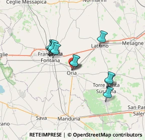 Mappa Via Giacomo Leopardi, 72024 Oria BR, Italia (6.15)