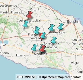 Mappa Via Giacomo Leopardi, 72024 Oria BR, Italia (11.33938)