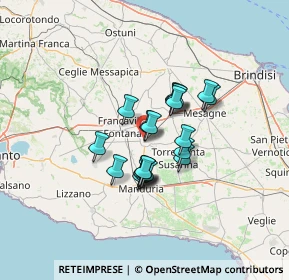 Mappa Via Giacomo Leopardi, 72024 Oria BR, Italia (9.823)