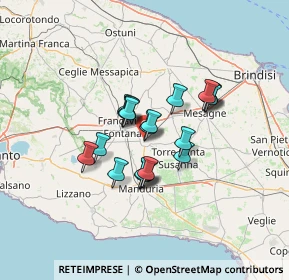 Mappa Via Giacomo Leopardi, 72024 Oria BR, Italia (10.133)