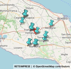 Mappa Via Giacomo Leopardi, 72024 Oria BR, Italia (11.79667)