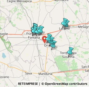 Mappa Via Visciglio, 72024 Oria BR, Italia (5.42667)