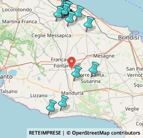 Mappa Via Visciglio, 72024 Oria BR, Italia (22.4435)