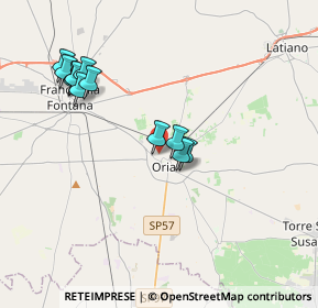 Mappa Via Torneo dei Rioni, 72024 Oria BR, Italia (4.06167)