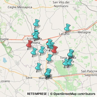 Mappa Via Latiano, 72024 Oria BR, Italia (7.528)