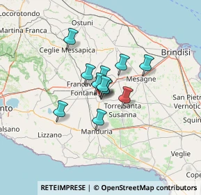 Mappa Via Latiano, 72024 Oria BR, Italia (7.87167)